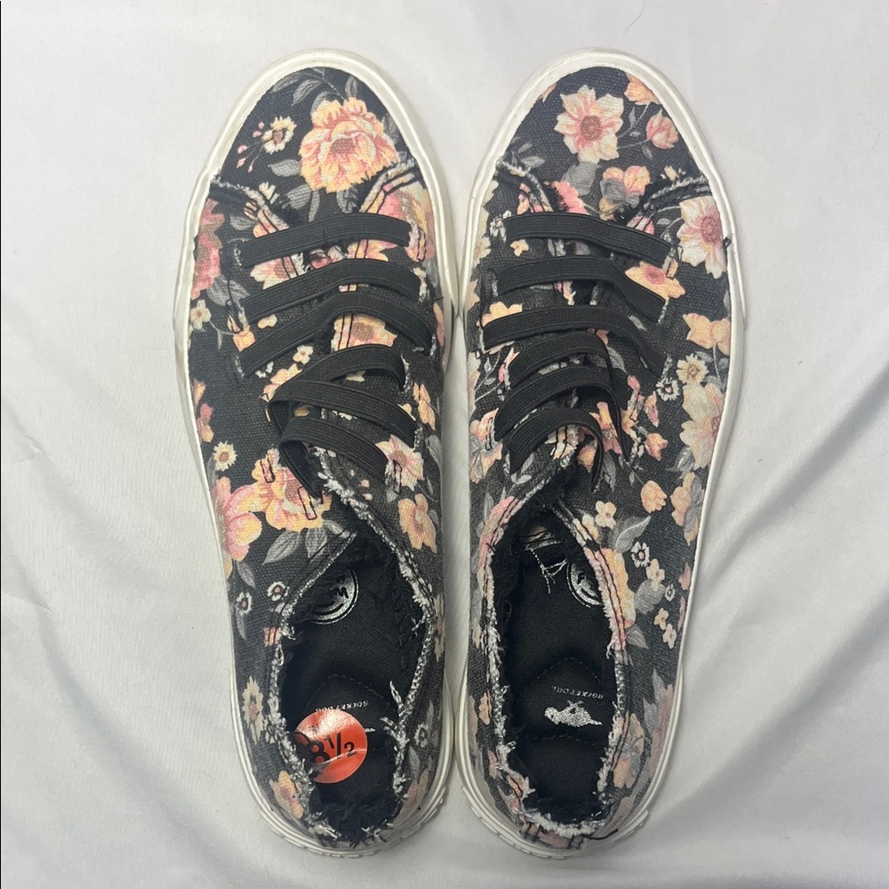 Rocket Dog Black Floral Sneakers